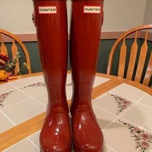 Red Hunter Tall Boots Size 6